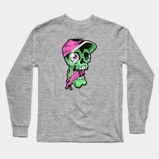 Zombie Baseball Player Long Sleeve T-Shirt